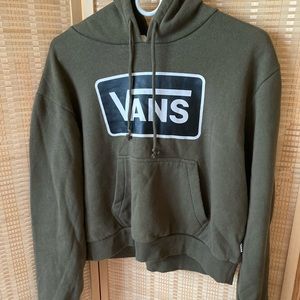 Boxy Vans Hoodie Semi Cropped